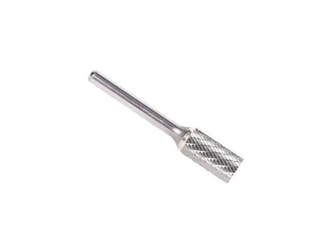 Drill America DUL Series Solid Carbide Bur, Double Cut, SA4 Cylindrical, 1/4' Shank, 7/16' Head Diameter, 1' Cutting Length (Pack of 1)