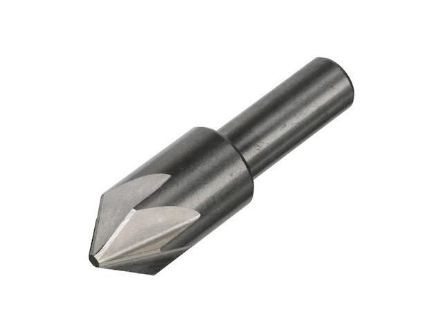 Drill America DEWCHAT Series High-Speed Steel Chatterless Countersink, 6 Flute, 1' Shank Diameter, 2' Size, 82 Degrees Angle (Pack of 1)
