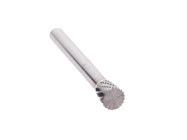 Drill America DUL Series Solid Carbide Bur, Double Cut, SN6 Inverted Cone, 1/4' Shank, 5/8' Head Diameter, 3/4' Cutting Length (Pack of 1)
