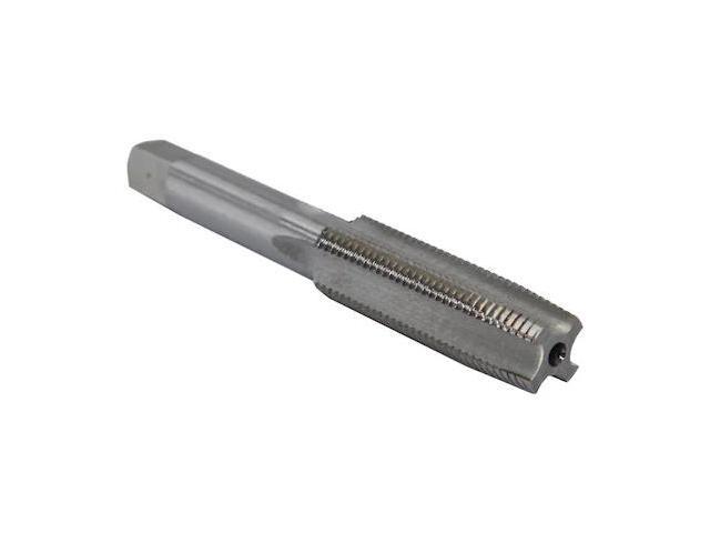 Drill America DWT Series Qualtech High-Speed Steel Left Hand Threading Tap, Uncoated (Bright) Finish, Round with Square End Shank, Taper Chamfer,...