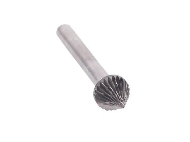 Drill America DUL Series Solid Carbide Bur, Double Cut, SJ7 60 Degrees Angle, 1/4' Shank, 3/4' Head Diameter, 5/8' Cutting Length (Pack of 1)