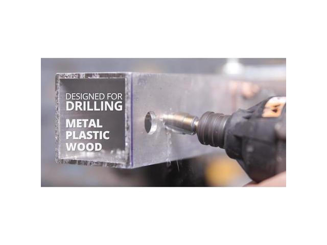 DRILL AMERICA VAC3HEX No 3 HSS Quick Change Hex Shank Step Drill Bit (1/4' -