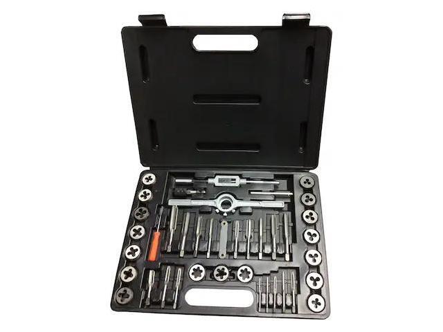 Drill America DWT40PC-HS-ROUND #4-1/2' HSS Tap and Die Set with Round Die