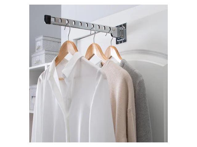 organize it all over the door folding hanger holder, chrome