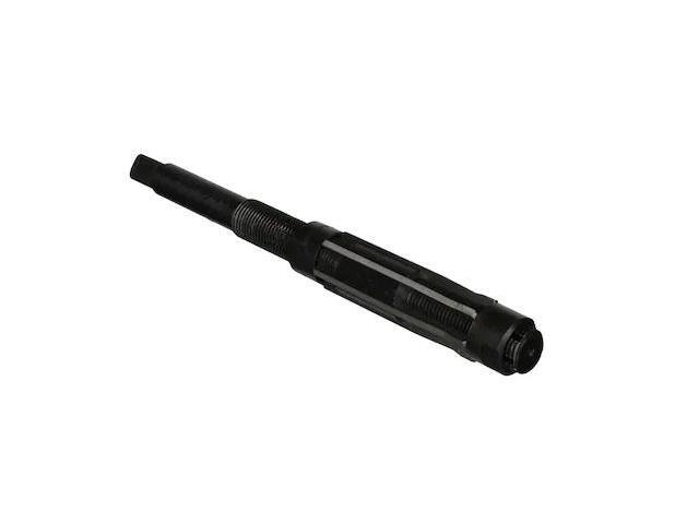 Drill America DWRRADJ Series Qualtech High-Speed Steel Adjustable Hand Reamer, Straight Flute, Round with Square End Shank, Black Oxide Finish, E...