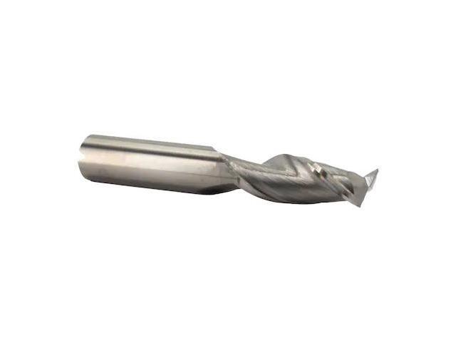 Drill America MMO1/4-2FSE Solid Carbide End Mill, Polished Finish, 2 Flute, Square End, 3/4' Cutting Length, 1/4' Cutting Diameter, 2-1/2' Length,...