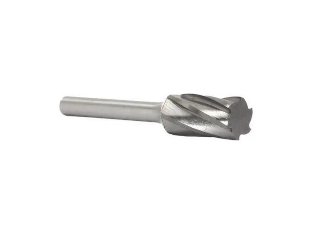 Drill America DUL Series Solid Carbide Bur, Double Cut, SA3NF Cylindrical, 1/4' Shank, 3/8' Head Diameter, 3/4' Cutting Length (Pack of 1)