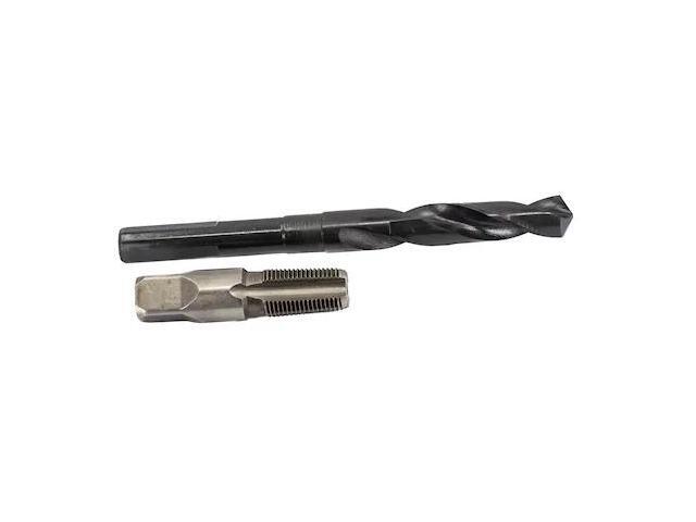 3/8' CARBON STEEL NPT TAP AND 37/64' HSS DRILL BIT KIT
