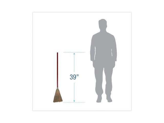 BOARDWALK BWK951TCT Lobby/Toy Broom, Corn Fiber Bristles, 39' Wood Handle,