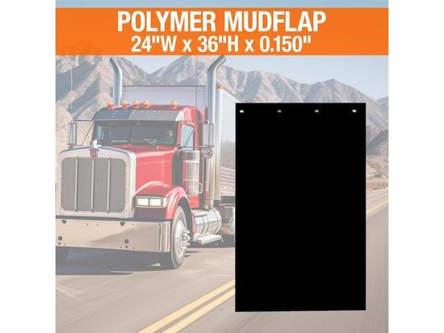 BUYERS PRODUCTS RC40PPB Mudflap,Black,Polymer,24' x 40',PK2, 2 PK