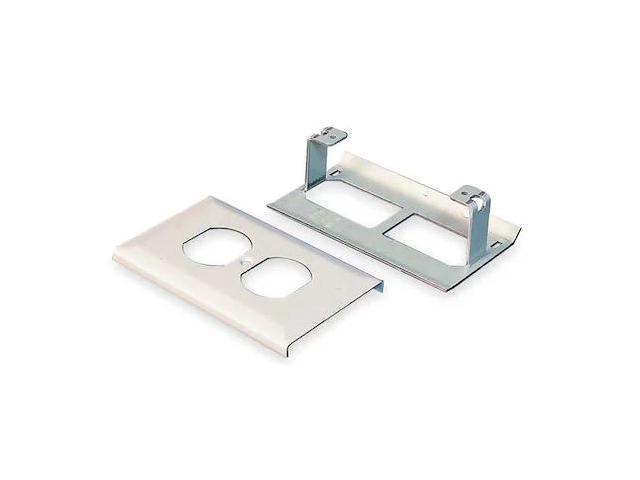 LEGRAND G3043BE Raceway Duplex Receptacle Cover, 3000 Series, 1, 2 Channel, 2