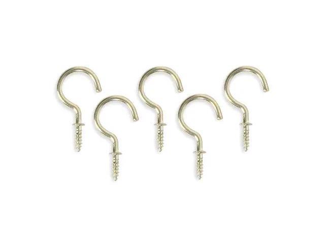 ZORO SELECT 1WBJ3 Cup,Type Hook,Brass,Length 7/8 In,PK20