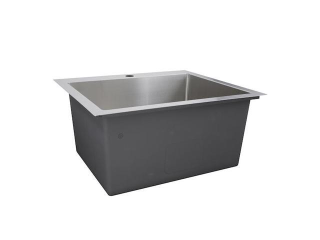NANTUCKET SINKS SR2522-12-16 25 Pro Series Rectangle Topmount Small Radius