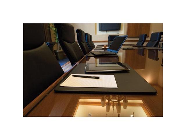 DACASSO PR-1015 Black Leatherette 17' x 14' Conference Table Pad
