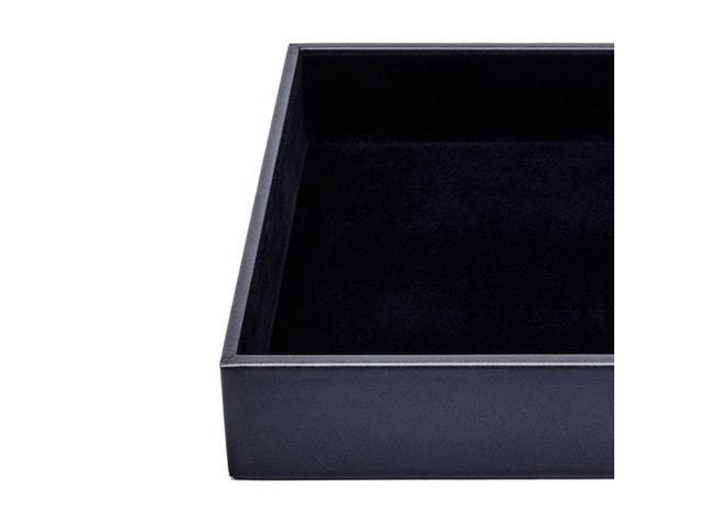 DACASSO AG-1040 Classic Black Leather Conference Room Organizer Tray