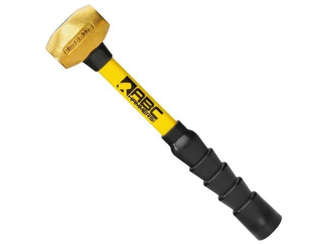 ABC HAMMERS ABC2BFB 2 lb. Brass Hammer with 12' Fiberglass Handle
