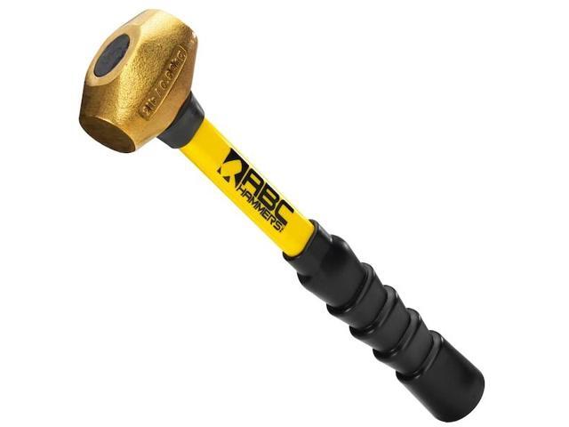 ABC HAMMERS ABC2BFB 2 lb. Brass Hammer with 12' Fiberglass Handle