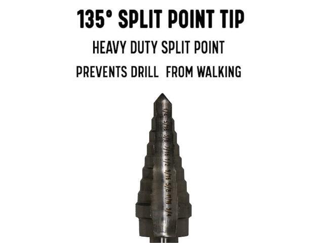 DRILL AMERICA VAC3HEX No 3 HSS Quick Change Hex Shank Step Drill Bit (1/4' -