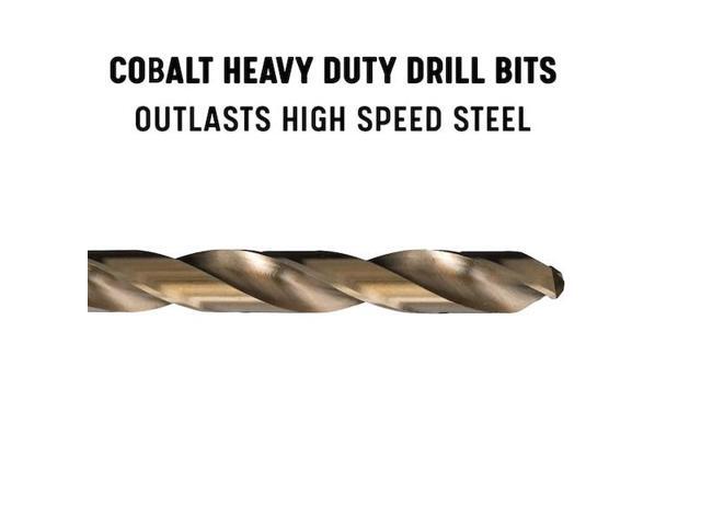 DRILL AMERICA DWD115J-CO-SET 115 Piece Cobalt Jobber Length Drill Bit Set,