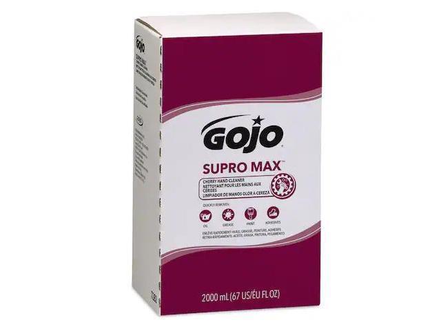 GOJO 7282-04 Hand Cleaner, Supro Max Series, Liquid, 2,000 mL, Includes Grit,
