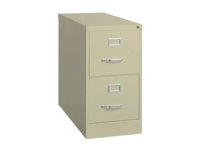 HIRSH 14415 15' W 2 Drawer Vertical File Cabinet, Putty, Letter