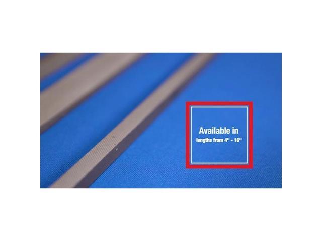 Drill America DIC03896 American Pattern Second Cut DIC Series Qualtech Carbon Steel Flat File, 14' Length