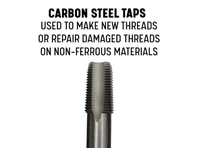 3/8' CARBON STEEL NPT TAP AND 37/64' HSS DRILL BIT KIT