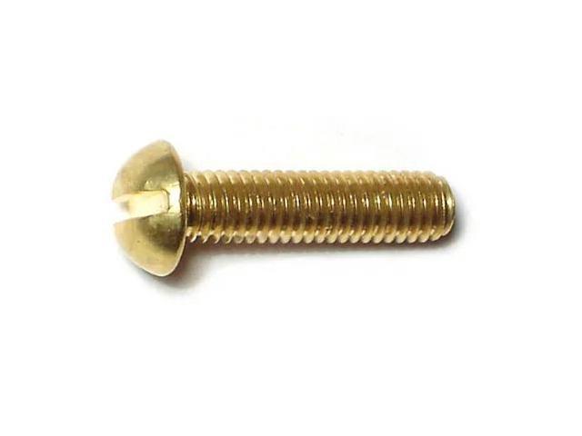 MIDWEST FASTENER 61453 #10-32 x 3/4 in Slotted Round Machine Screw, Plain
