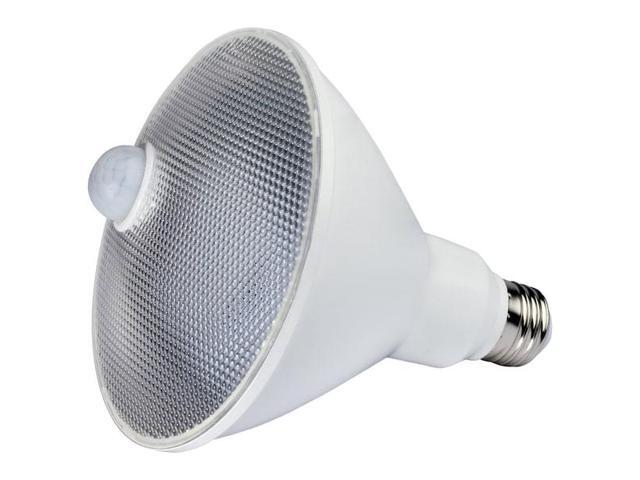 SATCO S11443 14 Watt PAR38 LED, White, 3000K, 1100 Lumens, 120 Volt, PIR