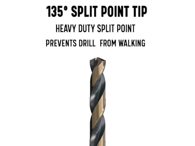 Drill America KFD13ML-SET Mechanics Length KFD Drill Bit Set in Metal Case, 1/16-1/4 x 64ths