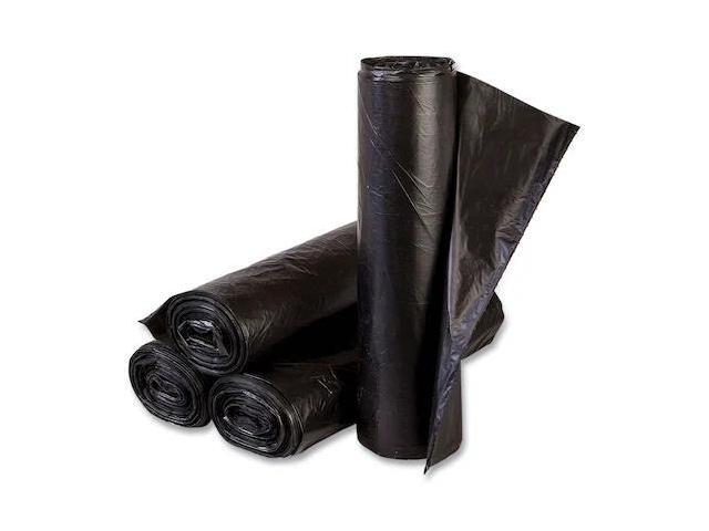 Inteplast Group EC243306K High-Density Can Liner, 24 x 33, 16-Gallon, 6 Micron, Black, 50/Roll, 1 Carton