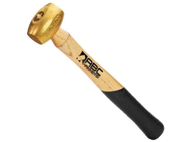 ABC HAMMERS ABC1.5BW 1.5 lb. Brass Hammer with 12.5' Wood Handle
