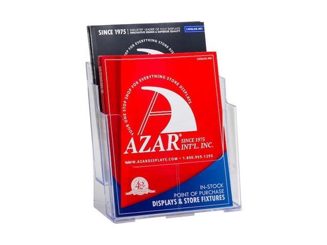 Azar Two-Tier Brochure Holder 8.5' x 11' Clear Plastic (252380)