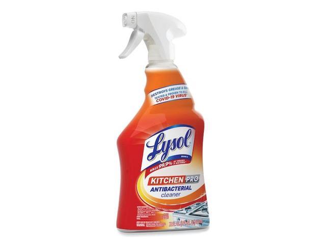 LYSOL 79556 Kitchen Cleaner, Trigger Spray Bottle, 22 oz, Citrus, 9 PK