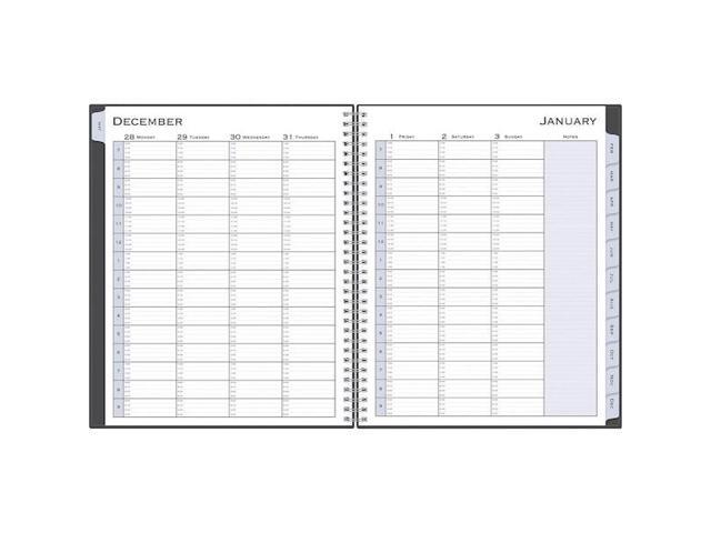 BLUE SKY 100009 Passages Appointment Planner, 11 x 8.5, Charcoal Cover,