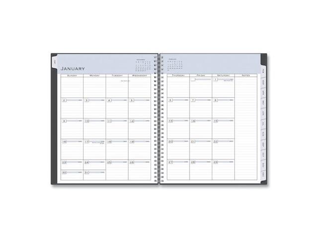 BLUE SKY 100009 Passages Appointment Planner, 11 x 8.5, Charcoal Cover,