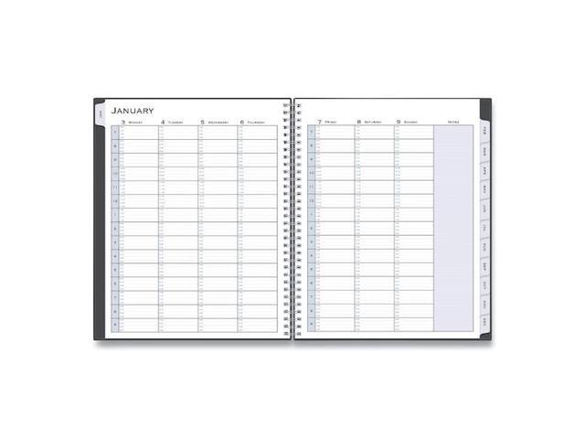 BLUE SKY 100009 Passages Appointment Planner, 11 x 8.5, Charcoal Cover,