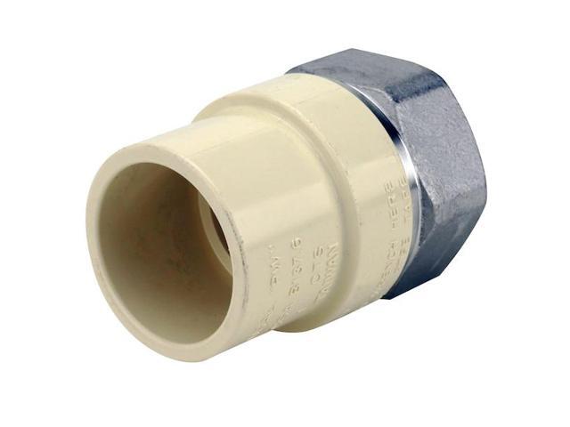 APOLLO CPVCFA1 1 in. x 1 in. CPVC CTS Slip Stainless Steel FPT Adapter