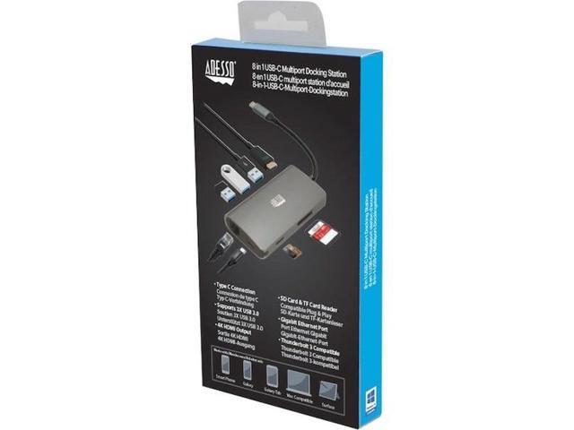 Adesso 8-In-1 USB-C Docking Station, TAA Compliant - image 12