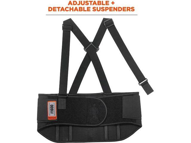 PROFLEX BY ERGODYNE 1600 Back Support,L,9inW,Black