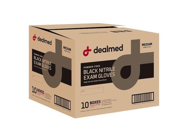 DEALMED 787352 Disposable Gloves, Exam Grade, Nitrile, Powder-Free, M, 1000 PK,