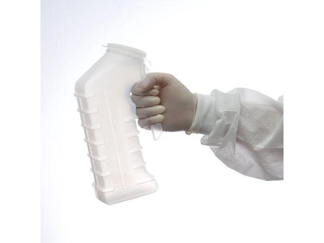 DEALMED 781148 Male Urinal With Cover, Translucent, 1000 Cc, Ea, 48/Cs, 48PK