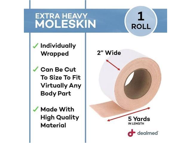 DEALMED 782660 Moleskin, Extra Heavy, 2' X 5 Yards, Ea., 6/Cs, 6PK