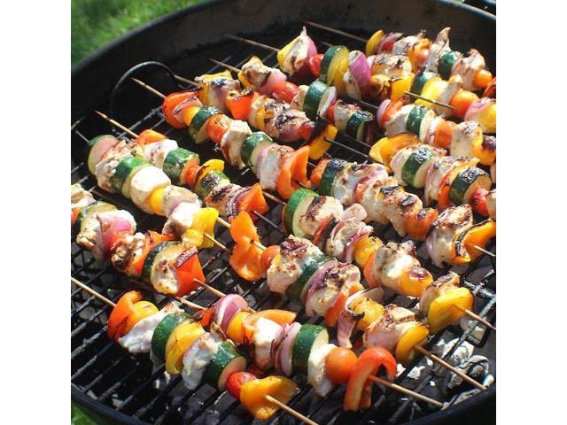 BLUE DONUTS BD3688919 Barbecue Accessories, Barbecue Skewers, Bamboo, 500