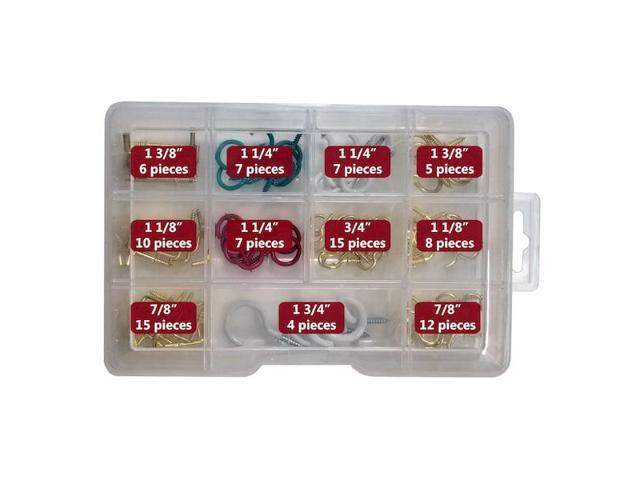 BLUE DONUTS BD3536227 Hooks for Hanging Assortment, Variety of Sizes, 95 Pieces