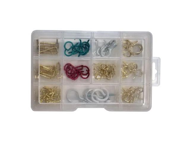 BLUE DONUTS BD3536227 Hooks for Hanging Assortment, Variety of Sizes, 95 Pieces