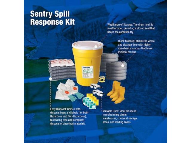 CHEMSORB SP30GA-SEN20 Spill Kit, 20 gal Volume Absorbed per Kit, 30 gal