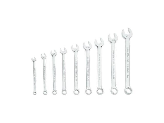 KLEIN TOOLS 68402 Combination Wrench Set, 9-Piece