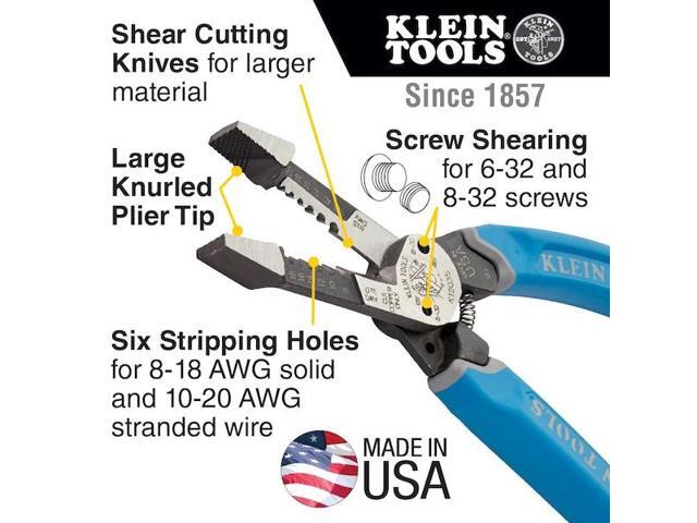 KLEIN TOOLS K12035 Klein-Kurve Heavy-Duty Wire Stripper 8-20 AWG