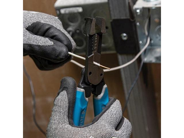 KLEIN TOOLS K12035 Klein-Kurve Heavy-Duty Wire Stripper 8-20 AWG
